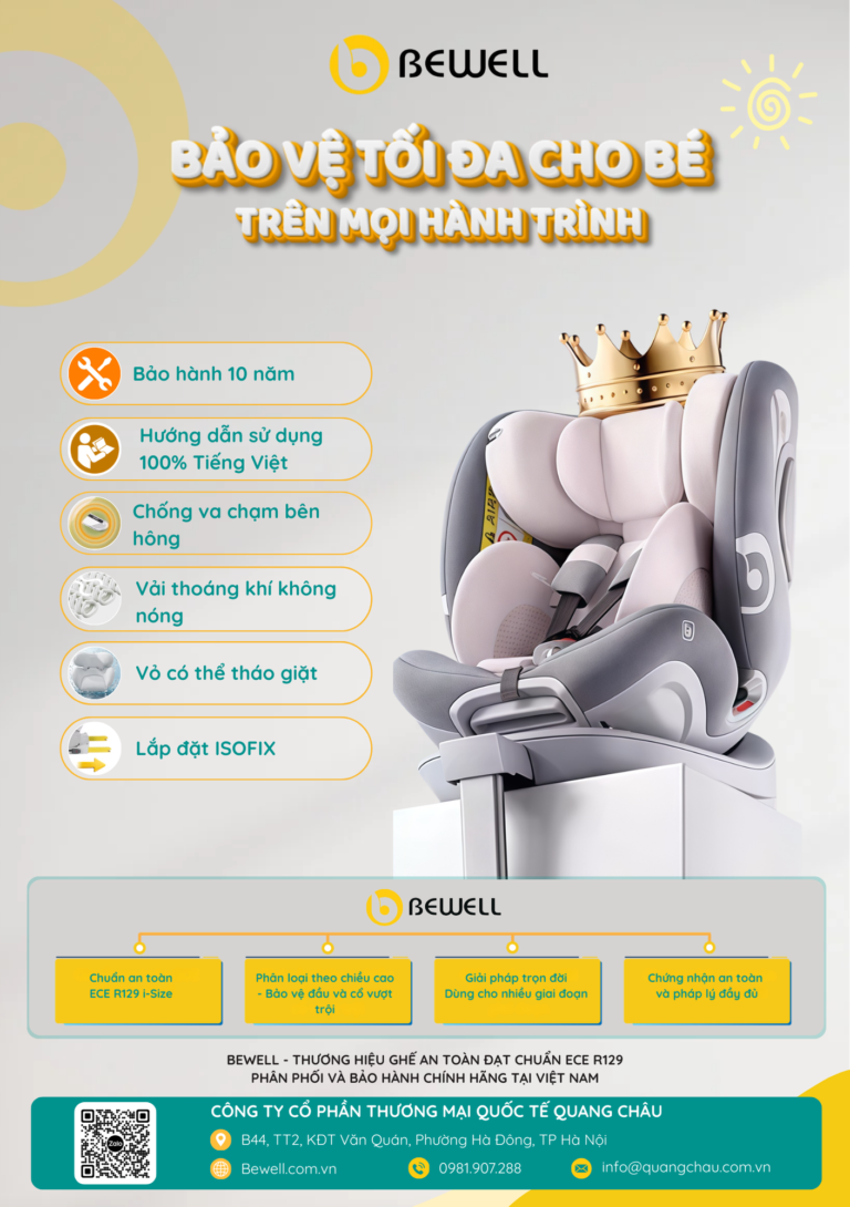 Đánh giá Bewell: Bewell có tốt không? Có nên mua ghế ô tô trẻ em Bewell